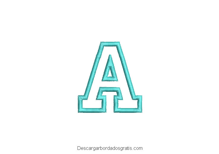 Diseño bordado de letra A gratis