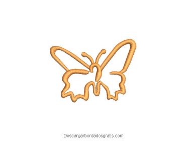 Diseño bordado de mariposa gratis