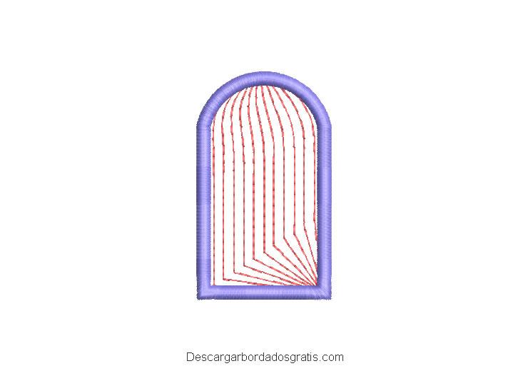 Diseño bordado de ventana gratis