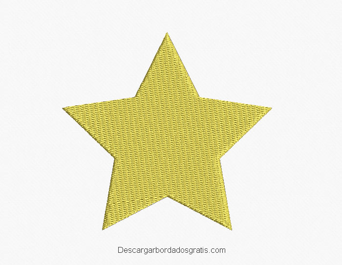 Diseño bordado de estrella para bordar